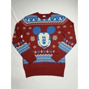 Disney Celebrate Together Merry Mickey Christmas Sweater Size Medium